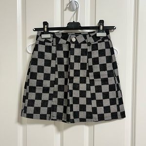 Oak+Fort checked mini skirt